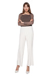 Joan Lace & Jersey Long Sleeves Top