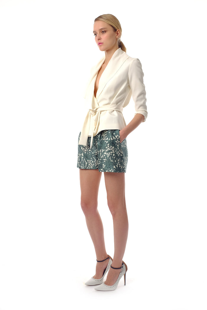 Ashley Silk Crepe Jacket