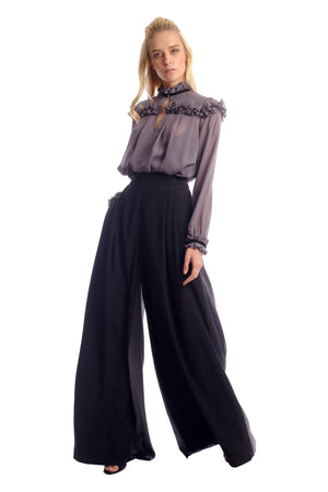Sola 2-faced Flare Trousers